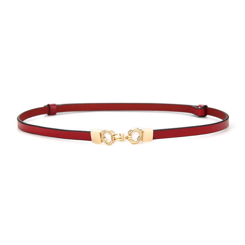 Women's Stylish Thin Leather Belt for Skirts, Dresses, and Coats