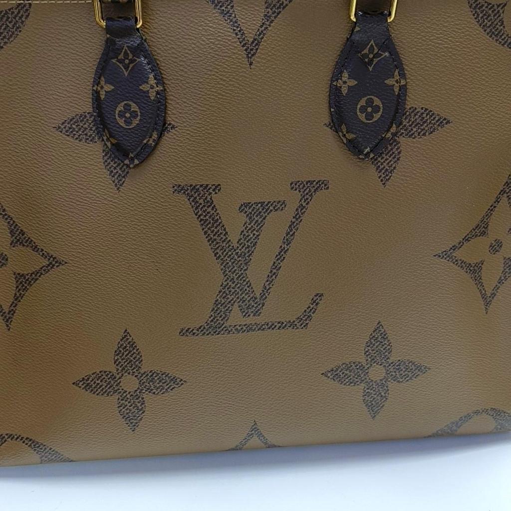 [Použité] Louis Vuitton Onthego MM 'Hnědá Giant Monogram/Hnědá Monogram Reverse Canvas' - Dobrý stav #1JJY6YW