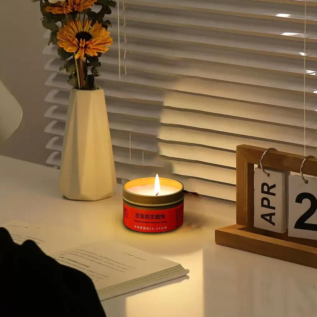 Emergency Candles For Household Power Outages Windproof S mokeless Disaster Prevention Emergency Supplies Candle Light Tea Light