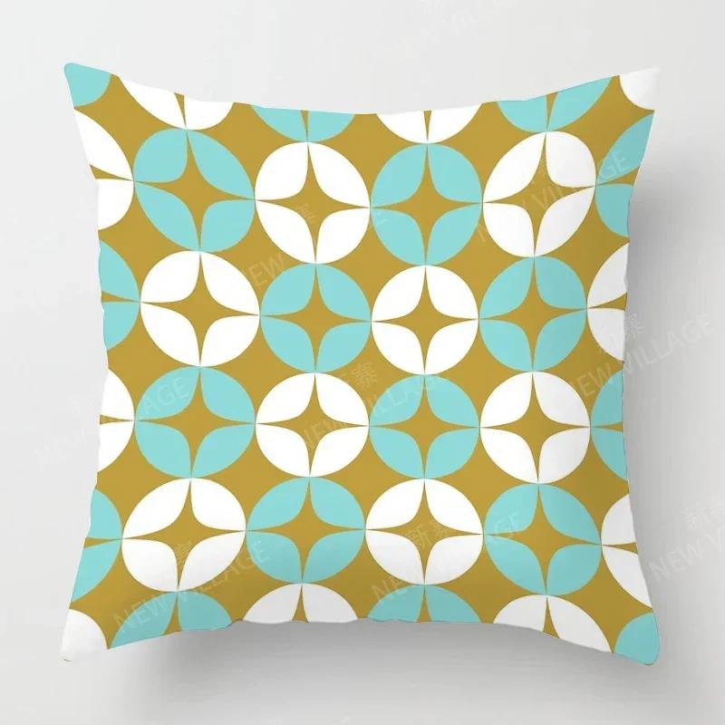 Nordic Fall Home Decor Autumn Throw Pillow Case Sofa Cushion Cover Modern  Geometry