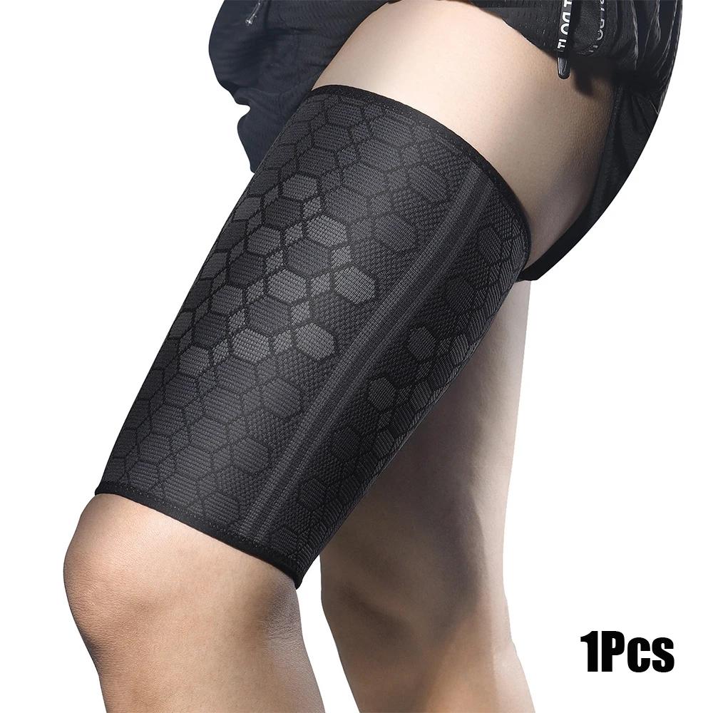 

1Pcs Thigh Compression Sleeves - Hamstring Compression Sleeves For Quad And Groin Pain Relief - Thigh Brace & Wrap,For Running S
