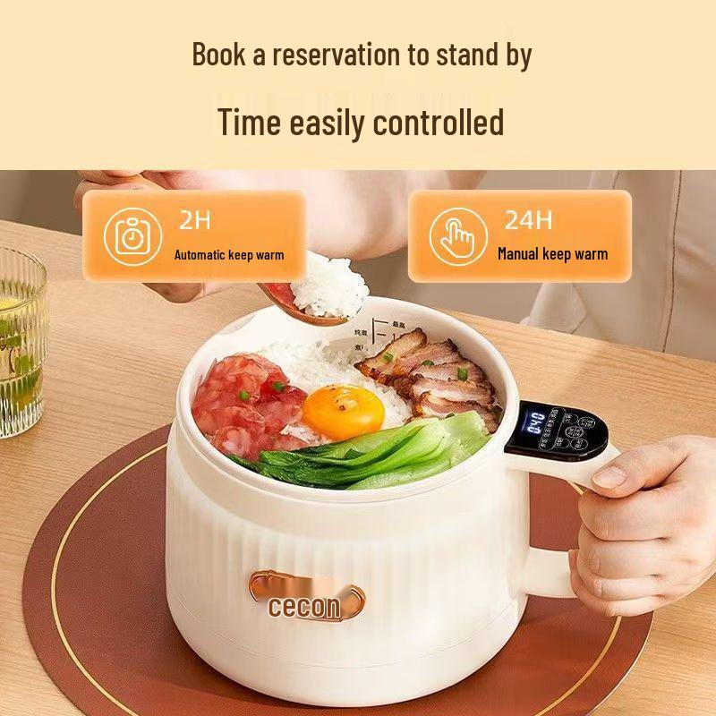 Smart Ceramic Rice Cooker: Multifunction Steaming, Cooking & Stir-Fry Pot with Removable, Washable Parts