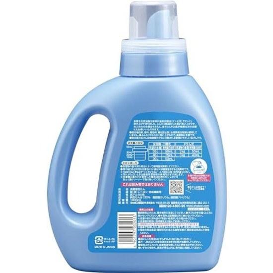 Shabondama Snow (Main body 1000ml + Refill 800ml x 2 bags) set additive-free soap laundry detergent clothing liquid includes original pocket tissue.