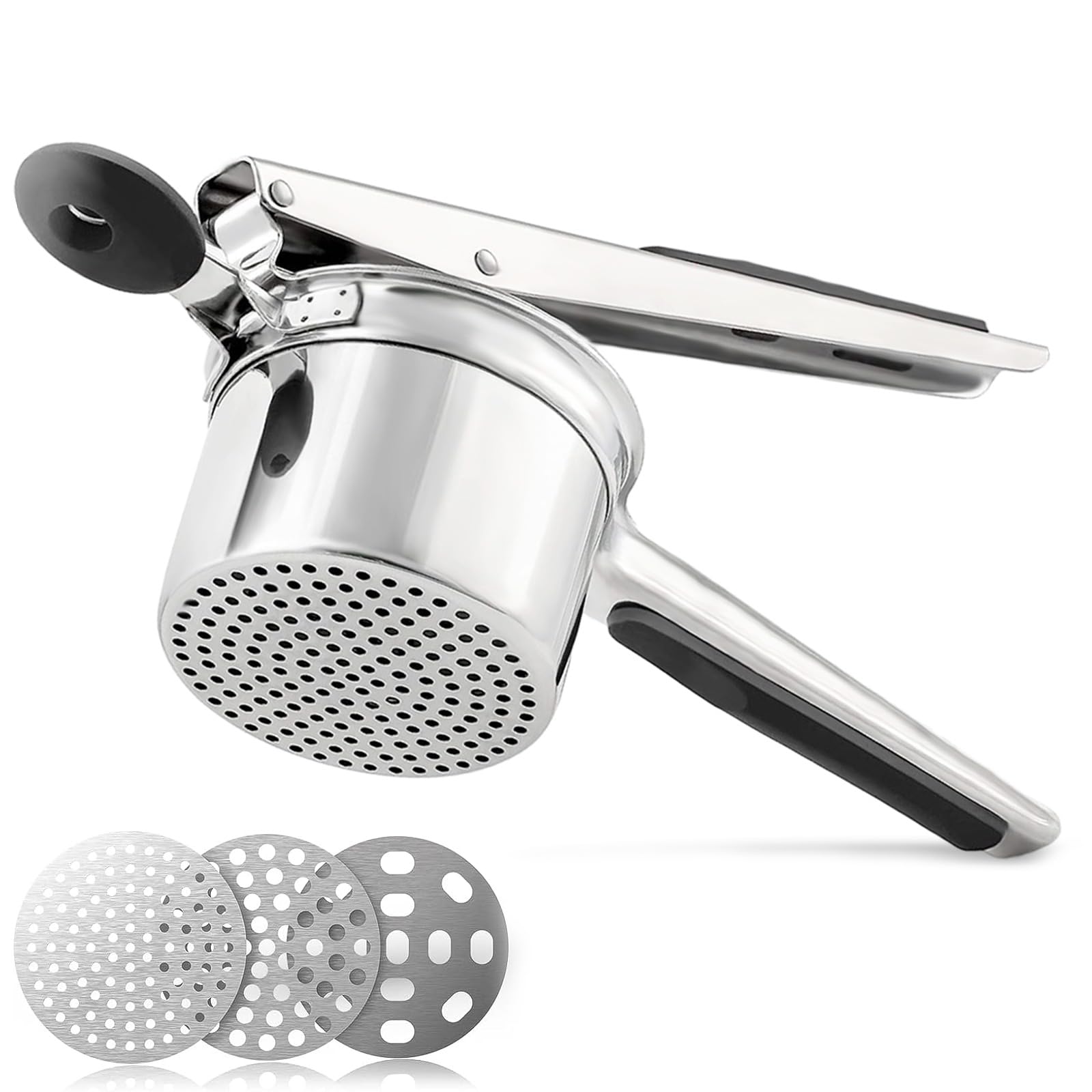 

Stainless Steel Potato Manual Potato Potato Fruit and Vegetable Food Multifunctional Kitchen Manual Juicer Potato Long Potato Stainless Commercial серебряный