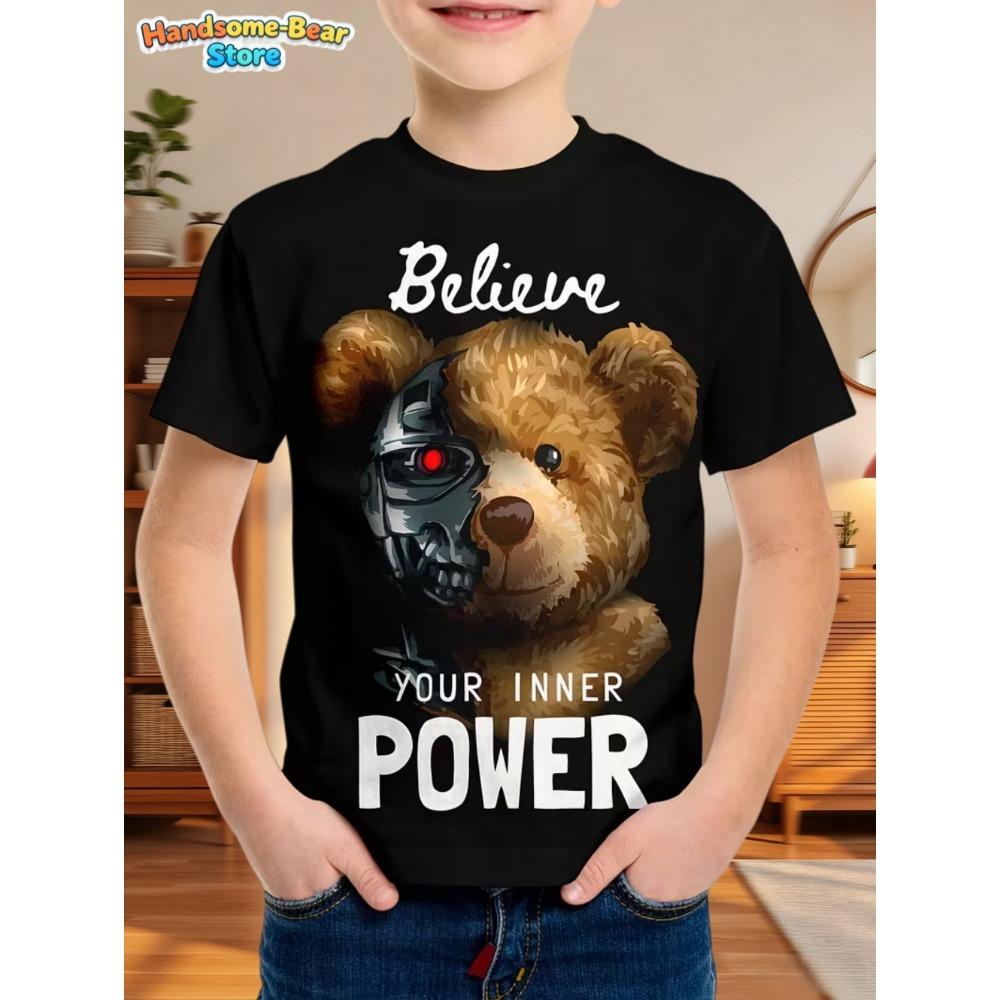 Children's Clothing Clothes for Boy Short Sleeve Boy Child Tee Shirt Kids Clothes Animal 3D Print Fashion O-Neck Summer Clothes