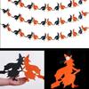 3 Meter Halloween Hanging Garland Honeycomb Paper Party Banner Spider Bat Decor  Horror Props