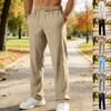 Men's  Side Striped Parachute Pants Casual Embroidery Drawstring Baggy Fashion Straight Leg Streetwear