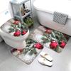 Home Bathroom Floor Mats Christmas Decorations Bath Foot Mat Modern Bathroom Accessories Rug Toilet Mat Bathtub Anti-slip Carpet