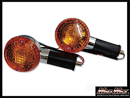 Oryginalny typ kierunkowskazu w kształcie pocisku, pojedyncza żarówka, pomarańczowy zestaw 2 sztuk