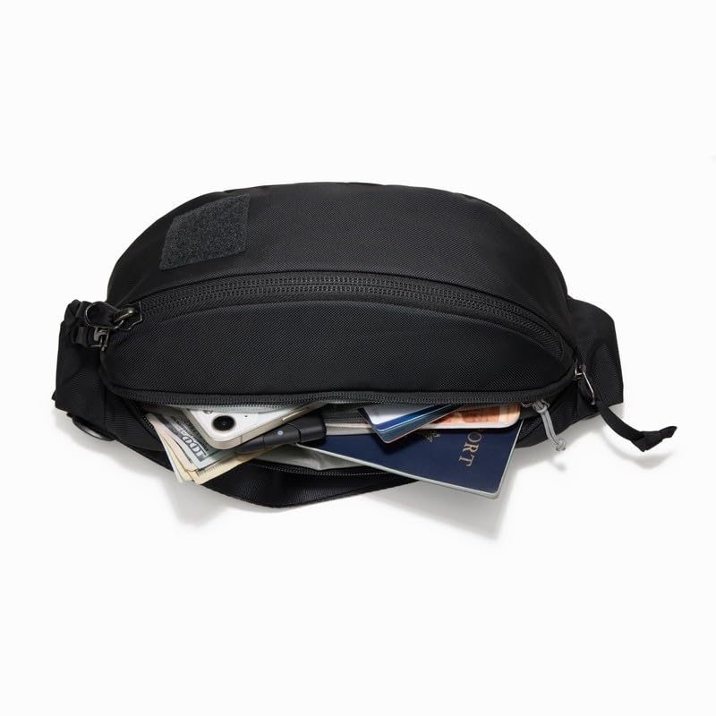 EVERGOODS CAS2 Civic Access Sling 2L Solution Black, Compact Travel Sling Bag for Men, Lightweight Shoulder Bag, Father's Day Gift