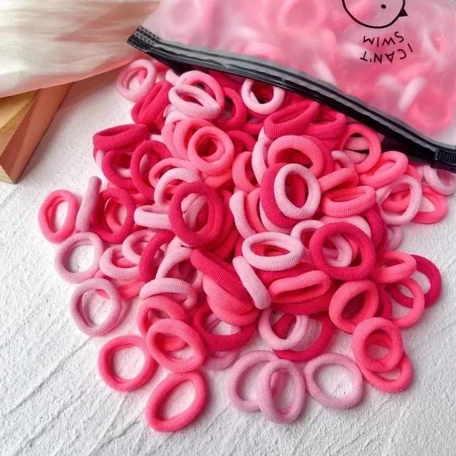 20/50/100 Stück Haargummis für Kinder Buntes Nylon Scrunchie Haargummis Gummiband Kinder Elastische Haargummis Mädchen Accessoires