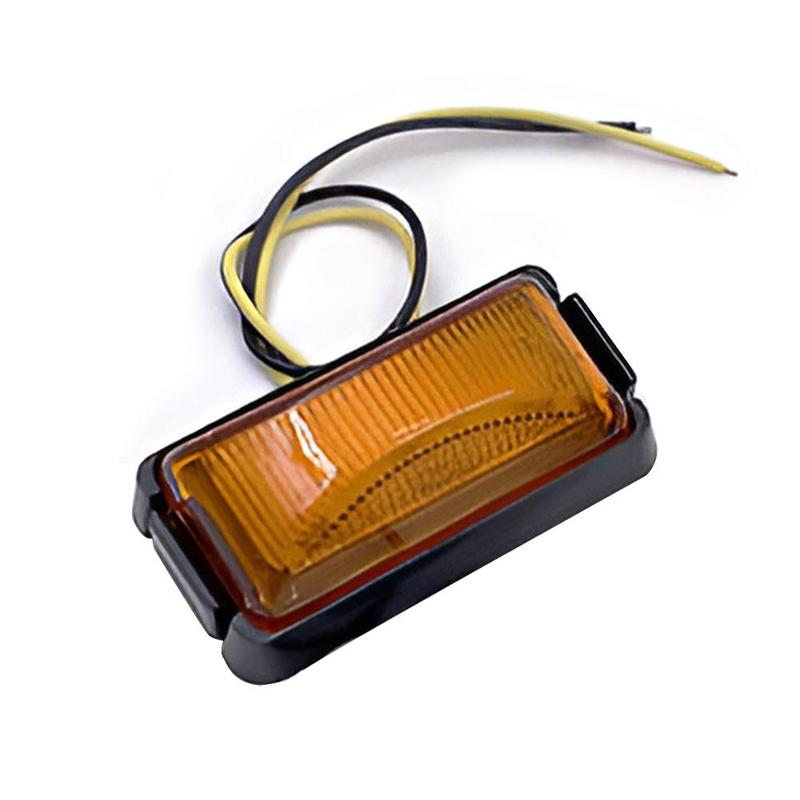 6Pcs 6-LED Amber Side Marker Light Clearance Lamp 10V-30V for Car SUV Van Lorry RV Bus Trailer Truck Boat