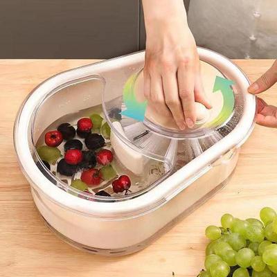 Salad Spinner Lettuce Greens Washer Strainer Fruit Washer Bowl for Washing Leafy Vegetables Kitchen Tools