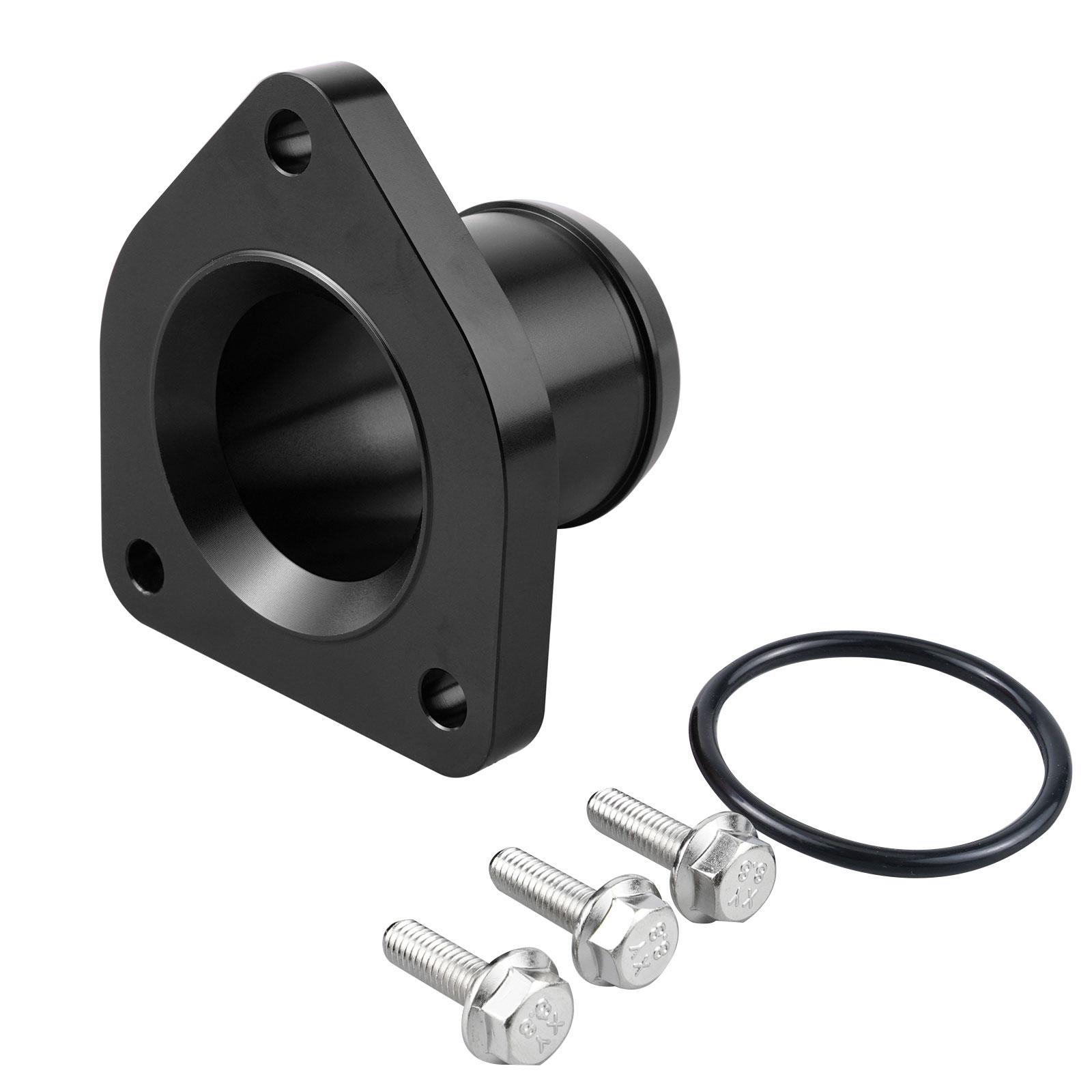 Thermostat Housing for Ford Super Duty F250 F350 Trucks, for Ford Super Duty Trucks with Powerstroke 7.3L Diesel Engine чёрный