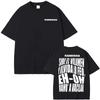 Maglietta da Uomo Donna con Stampa Lettere Album Rawayana Abbigliamento Harajuku Gotico High Street T-shirt Estiva Girocollo Magliette in Cotone
