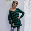 Women's Sweater, Striped, Long Sleeve