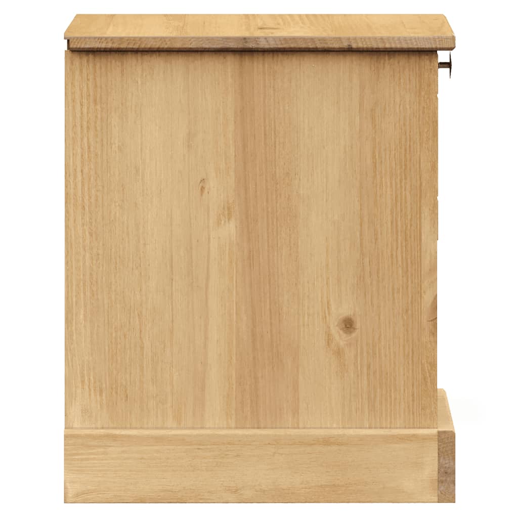 Vidaxl Szafka Nocna Vigo, 42X35X40 Cm, Lite Drewno Sosnowe