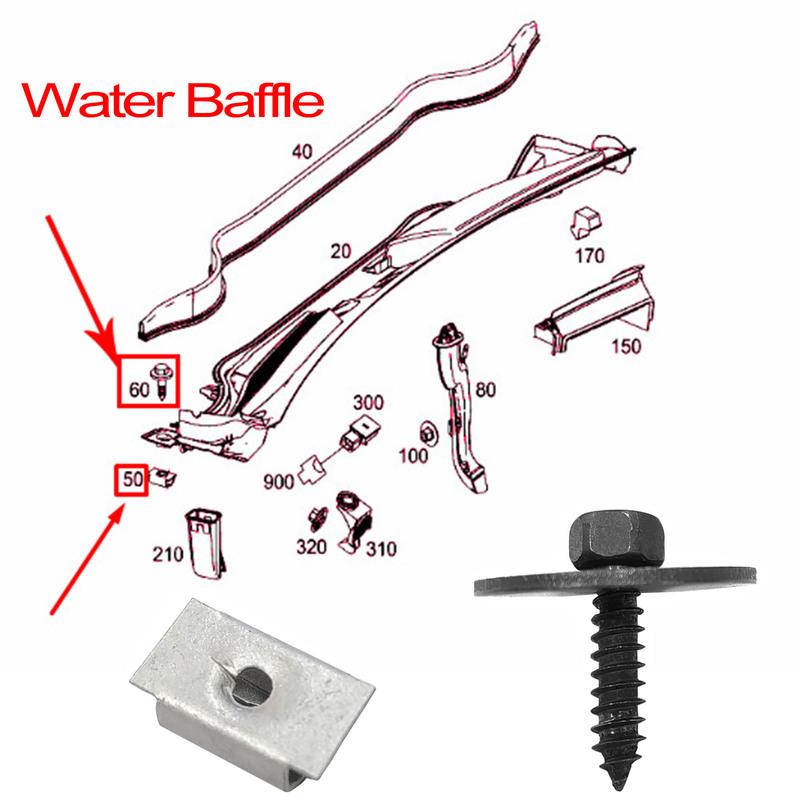 20x For MERCEDES BENZ C E S SL SLK W204 W203 Engine Undertray Cover Splash Guard Screws Washer Nuts Bolt A2019900536 A0019949845