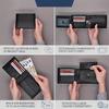 New Men's Wallet with Coin Pocket RFID Protection Carbon Fiber Wallet for Men
