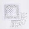 Cowboy Style Cowgirl Bandanas Tassel Trim Neckerchief Western Accessory Women Bandanas