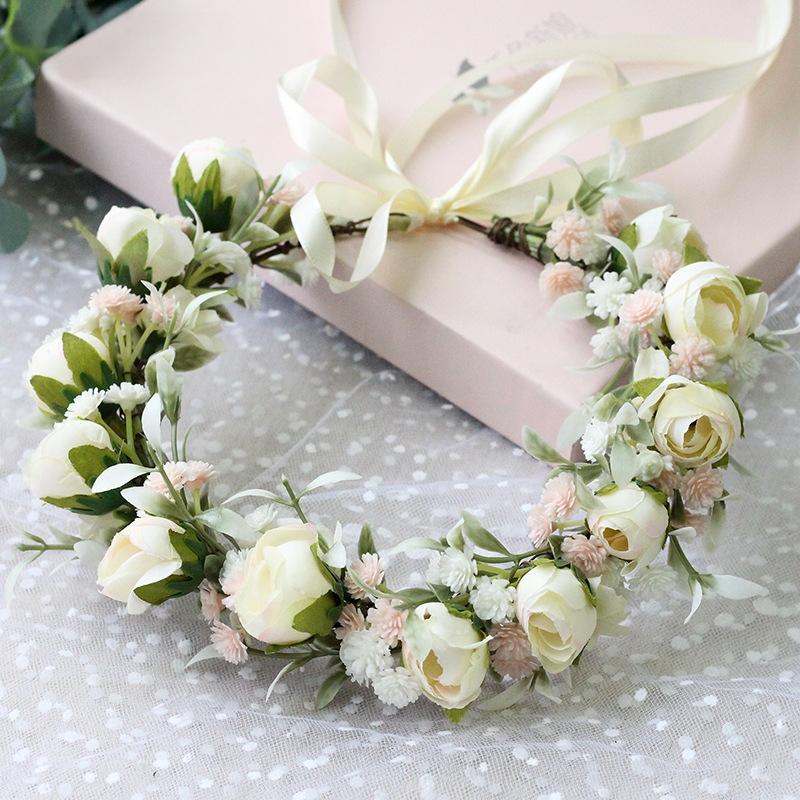 Hot Selling Flower Wreath On the Women's Head, Women's Hair Accessories, Hair Accessories Hair Band, Women's Hairpins, Flower Wreath for the Bride 
