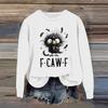 Women's Fashion Casual Long Sleeve Loose  Printed Sweatshirt