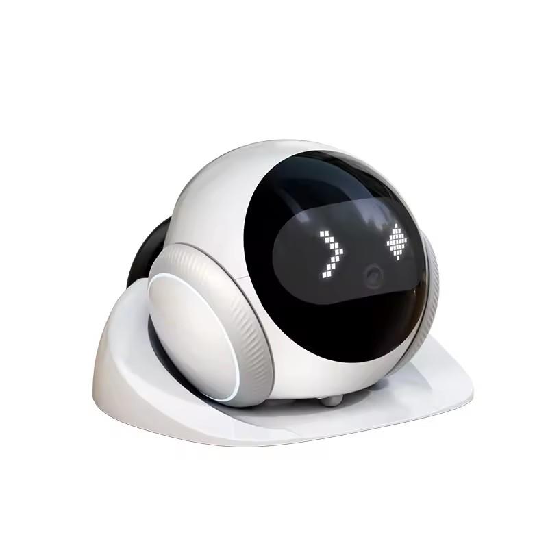 

Умный робот для ухода за ребенком с мониторингом питомца и компаньоном для пожилых людей, дистанционное управление через приложение, двусторонняя голосовая связь, обнаружение движения для intelligent robot белый