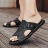 Fashion Summer outdoor slippers Comfortable and retro flat bottomed design Daily beach walking plus size 38-48 Casual adult shoes