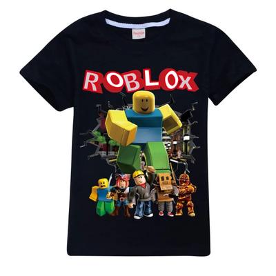 Roblox Hra Kreslené Dětské Tričko Krátký Rukáv 2D Potisk Ležérní Anime Sportovní Vršek Perfektní Dárek k Narozeninám pro Děti