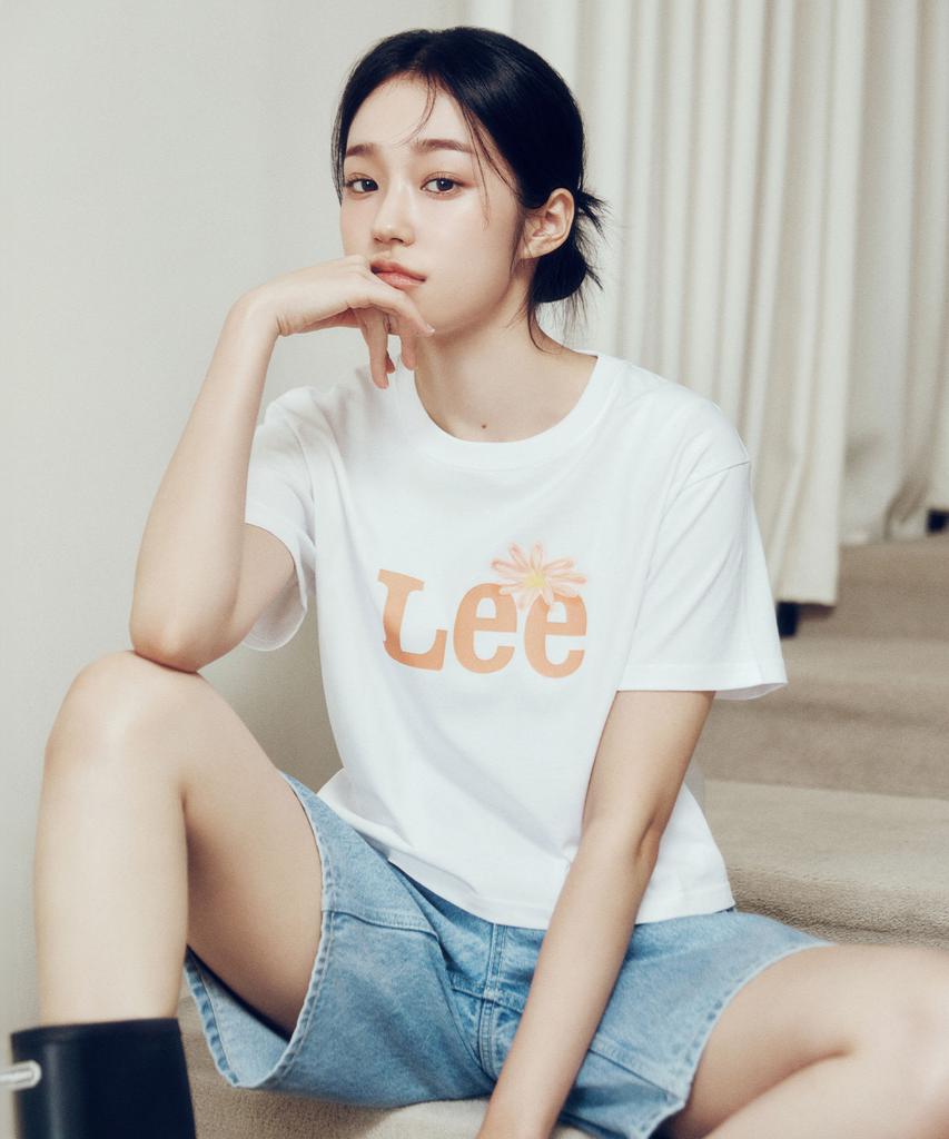 LEE Women Graphic Crop T-Shirt White