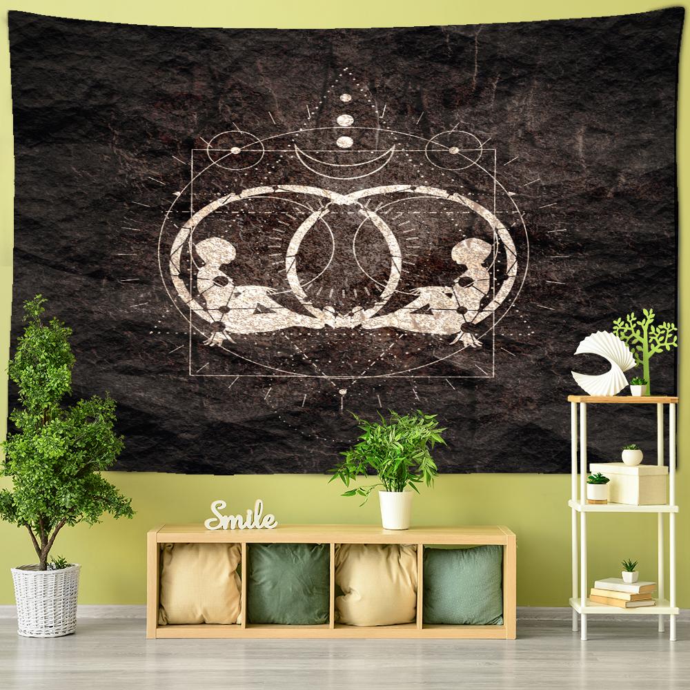 

Карты Таро гобелен настенный узор Солнца и Луны Мандала богемный психоделический колдовство хиппи домашний декор 95x70cm