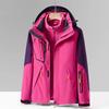 Outdoor Autumn and Winter Jacket Women's Two-piece Set Three-in-one Velvet Thickened Mountaineering Jacket for Men