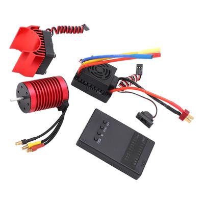 Combo Moteur Brushless F540 3300KV ESC 60A Carte de Programmation Dissipateur Thermique Moteur pour Voiture RC 110