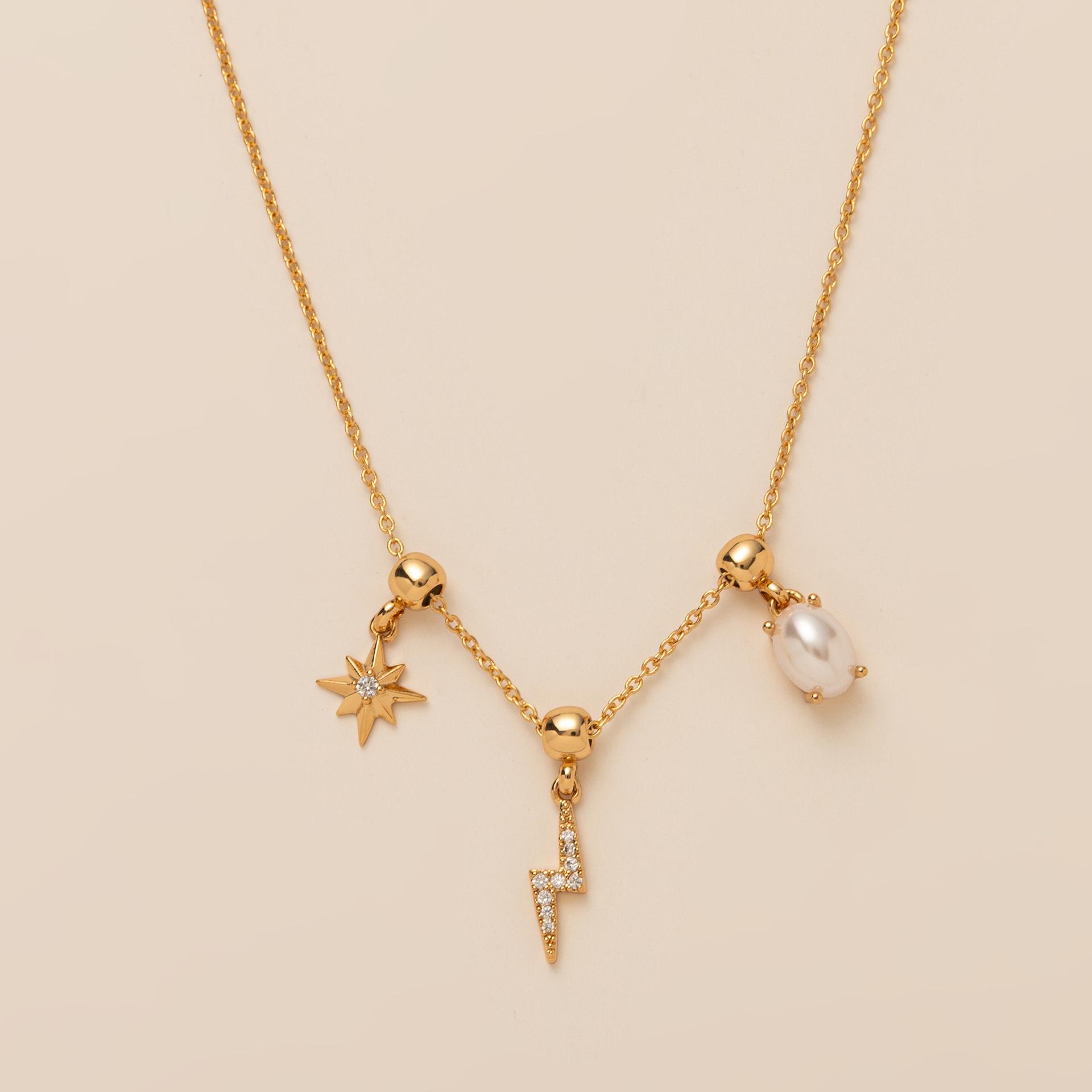 Hot Selling Butterfly Heart Starfish Zirconia Pendant Necklace for Women - Cute and Fashionable Design