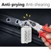 10 Digit Combination Outdoor Padlock Waterproof Zinc Alloy With Key Backup Smart Lock For Travel Luggage Anti-Theft