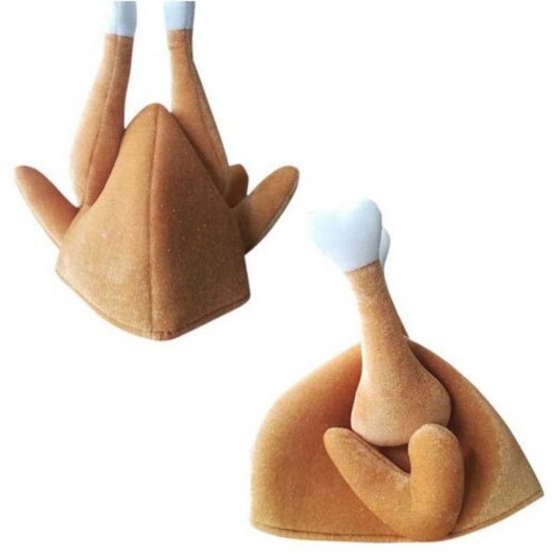 Hats Funny Adults Hat Thanksgiving Day Roasted Turkeycute Party Festival Caps Brown