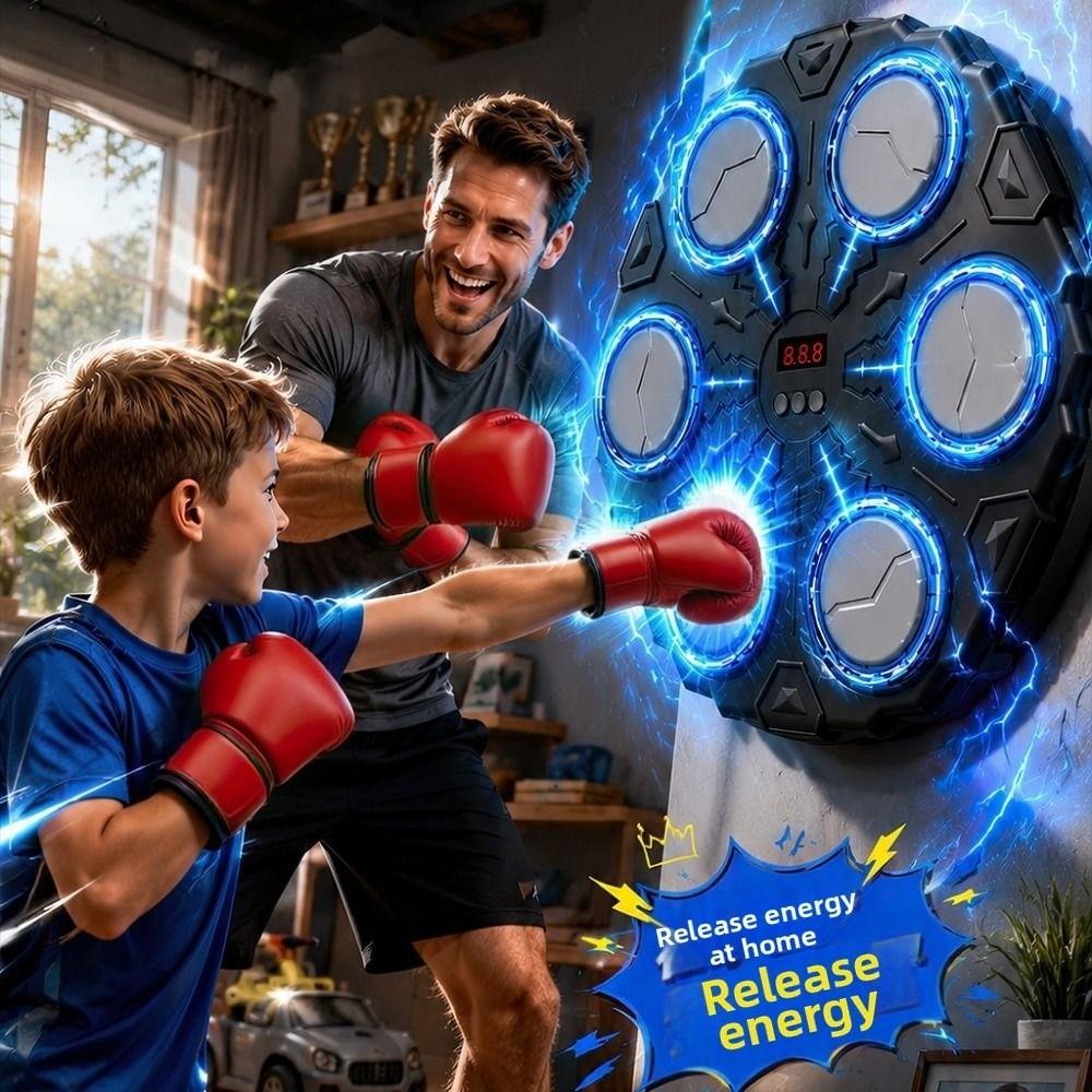 3 Speed Adjustment Smart Music Boxing Machine Reaction Training Equipment Sports Fitness