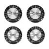 Uxcell Guitar Control Plastic Hat Style Control Replacement Parts for Electric LP Black 4-Pack Knobs, Bell-Top Volume/Tone Knobs, Guitars/Basses,