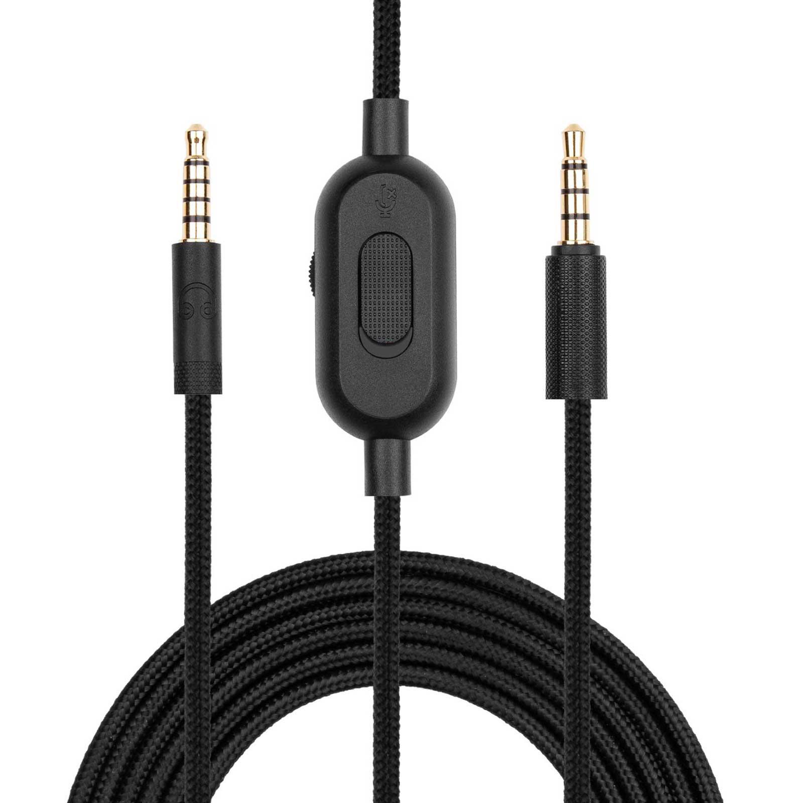 

Durable 3.5mm Headphone Cable with Mute Function for G433/G233 Earphones Enjoy Clear Sound and Easy Control Cord Wire