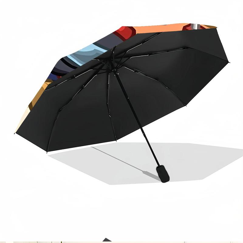 Among Us Print Automatic Open Close Umbrella, Portable Foldable Umbrella, for Outdoor Commute Camping Trip, Ideal Birthday Gift