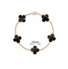 Bracciale da Donna a Quattro Fogli in Madreperla Double-Sided Placcato Oro 18K - Accessorio di Lusso Leggero