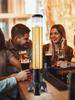 Torre Birra/Distributore Bevande 1.5/3/3.5L con Luci LED Colorate Scintillanti e Tubo Ghiaccio Mantiene le Bevande Fredde Freddo Trasparente