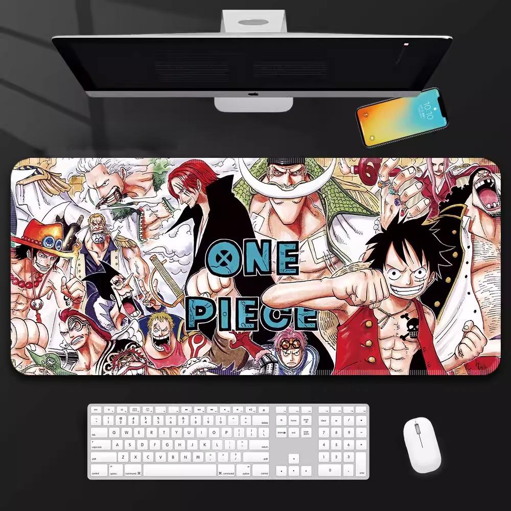 One Piece Leather Mouse Pad Oversized Peripherals Two-dimensional Anime  Monkey D. Luffy Roronoa Zoro  Boys Computer E-sports Game Keyboard Table Mat