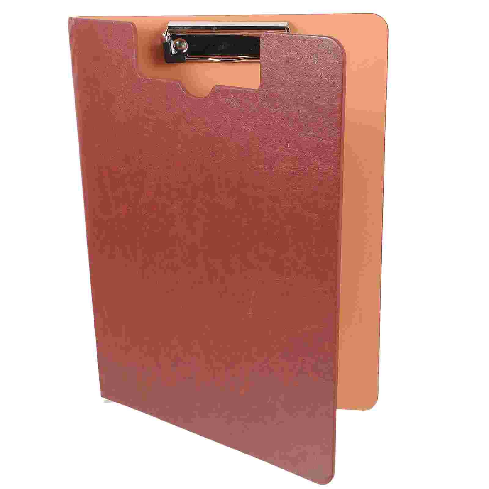 

Папка-доска для медсестер с зажимом для бумаги, держатель для планшетов с меню для хранения, складная, для медсестер коричневый