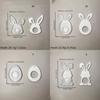 Easter Theme Resin Pendant Silicone Molds Eggs/Rabbit Silicone Molds Heat Resistant for Chocolate Holder Jewelry Making