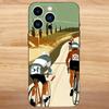 T-Tour De France Bicycle Exercise Phone Case For iPhone 16,15,14,13,12,11,Mini,Pro,SE,MAX White Matte Shockproof Cover