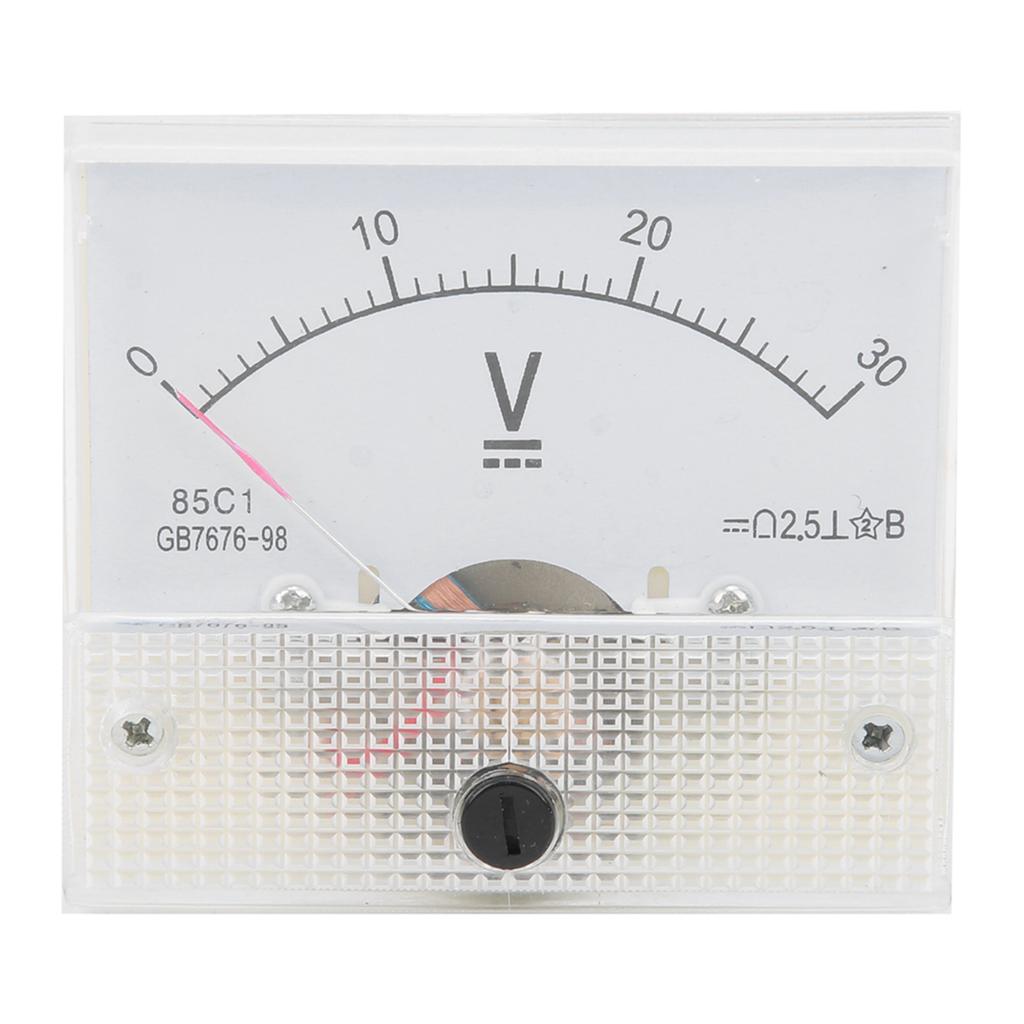 Pointer DC Voltmeter Panel Volt Voltage Meter Measuring Instrument 85C1 DC 0~30V