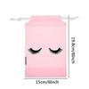 10pcs Eyelash Aftercare Storage Bags With Drawstring Waterproof EVA Plastic Travel Packing Bags Portable Cosmetic Makeup Pouch