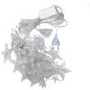 3M Star Moon Fairy Curtain String Lights Outdoor Star Icicle Light Christmas Garland Fairy Light for Window Wedding Party Decor