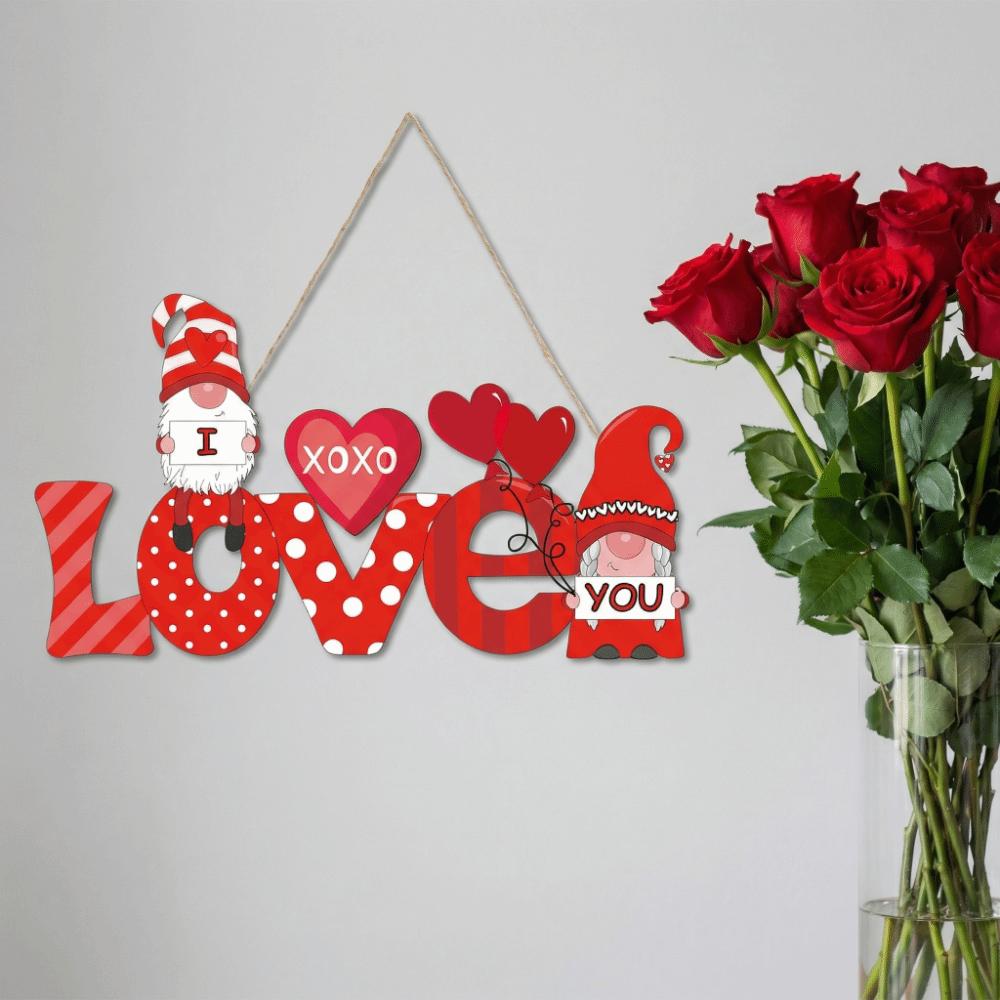 Creative Love Door Pendant Exquisite Valentine's Day Hanging Love Wall Hanging  Background Prop